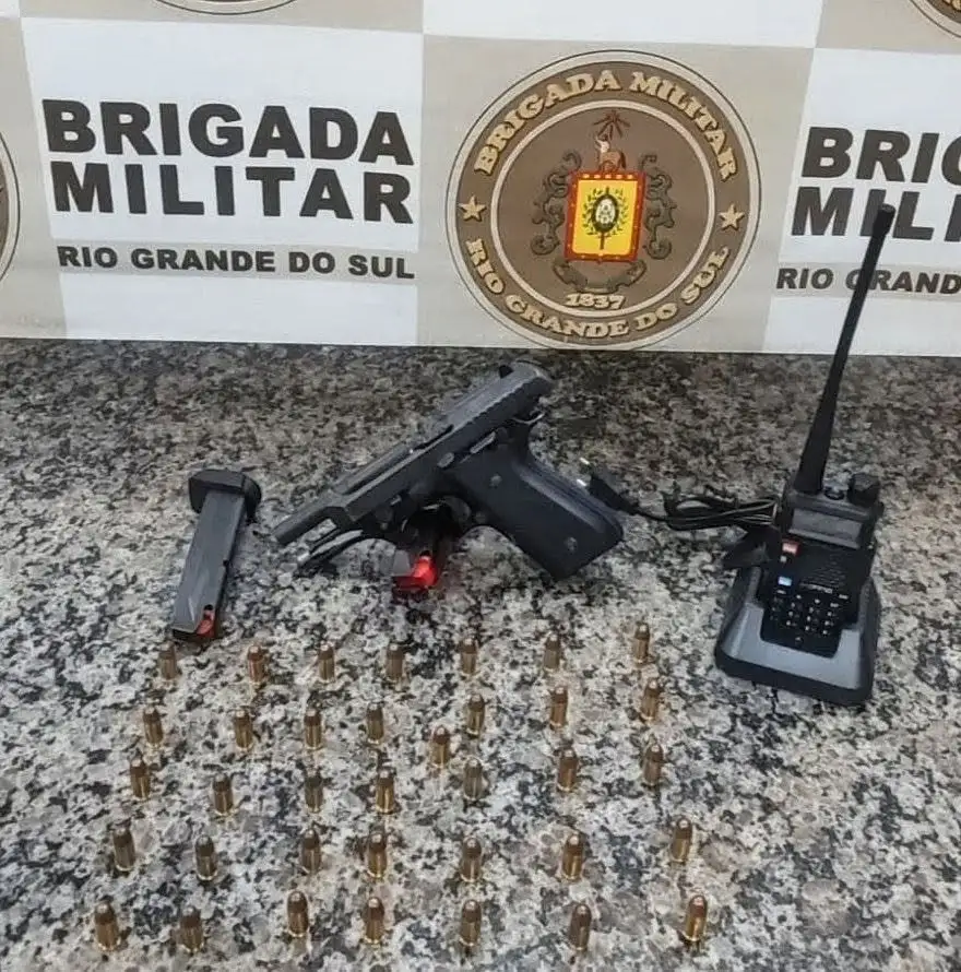 BM realiza prisão por  porte de arma de fogo de calibre restrito