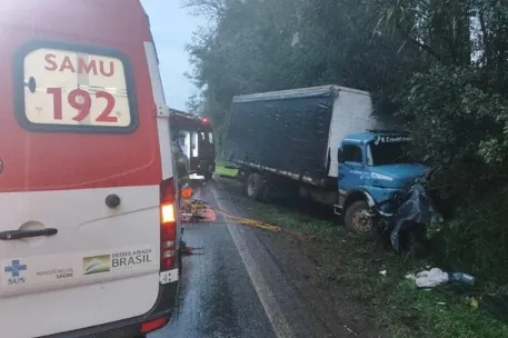 Duas pessoas morrem em colisão frontal na BR-158, em Panambi; uma das vítimas era militar do exército
