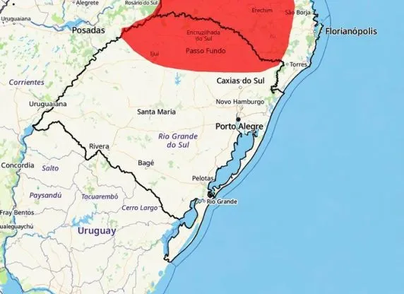 RS tem três alertas meteorológicos para tempestade nesta sexta-feira