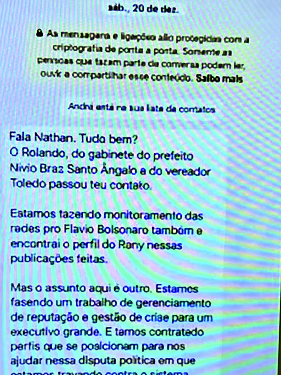 Investigação do Banco Master citou Santo Ângelo apenas por fornecimento de contato