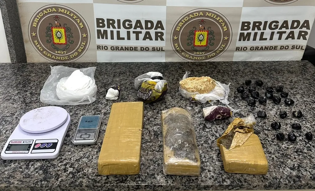 Homem é preso com mais de 3 quilos de drogas em  Santo Ângelo