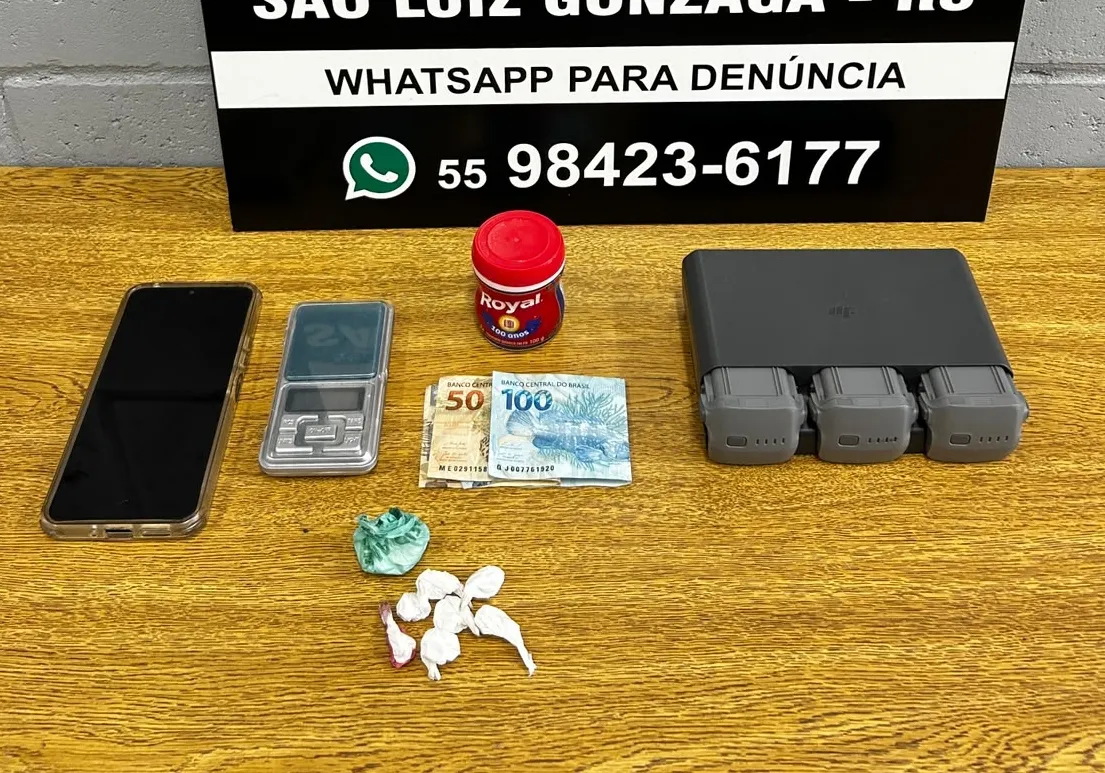 Mulher é presa por tráfico de drogas, em São Luiz Gonzaga