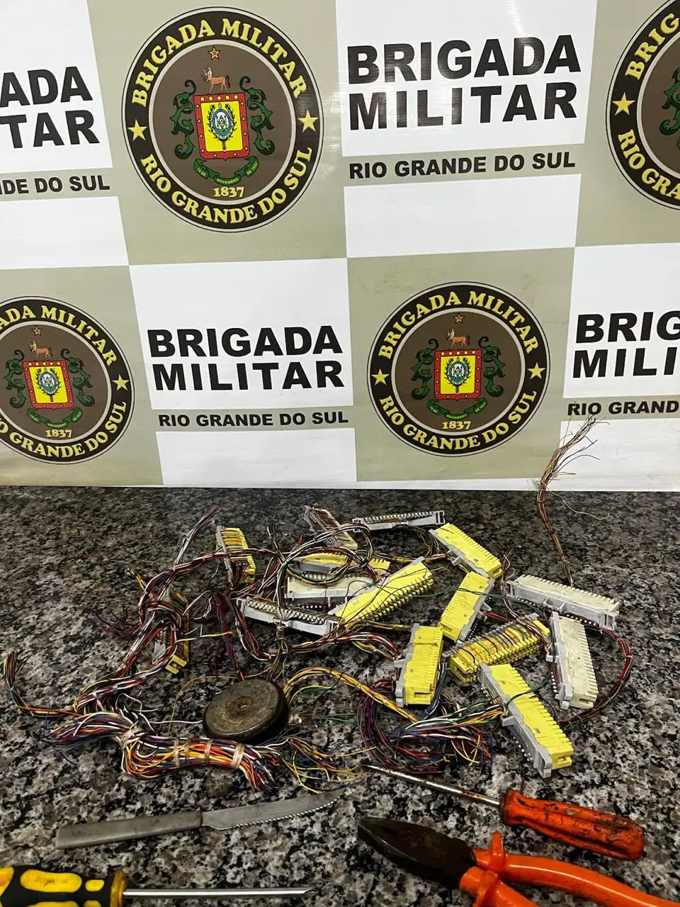 Brigada Militar de Santo Ângelo prende homem por furto de fios