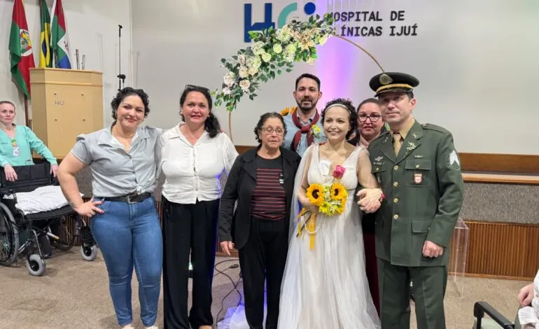 Em meio ao tratamento contra o câncer, paciente realiza sonho de casamento no HCI