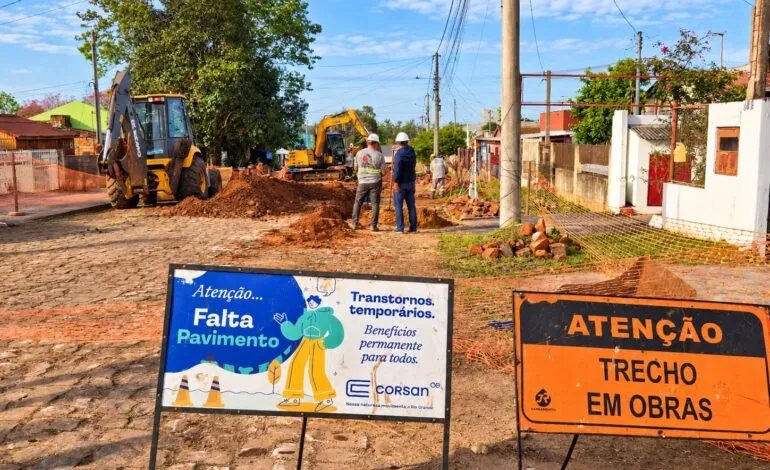 Avenida Getúlio Vargas terá bloqueio para obras de saneamento em Santo Ângelo